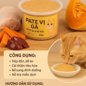 Pate vị Gà (Thịt Gà & Bí Đỏ) - 500g